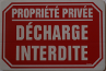 Propriété privée - Décharge interdite